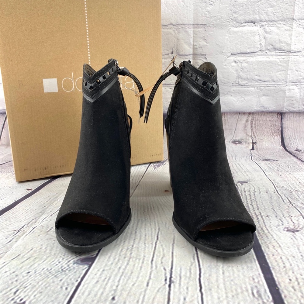 Dolcetta black open toed booties size 8 - Picture 3 of 9
